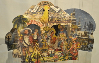 Výstava papírových betlémů Vojtěcha Kubašty