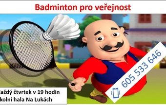 Pojďte si zahrát badminton!